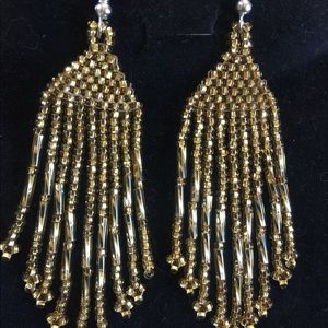 Gold Hand Crafted Earrings
